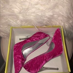 Shoes - Pink Velvet Pumps Shoes - Pink Velvet Pumps